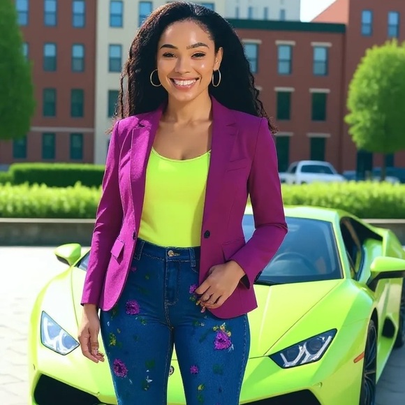 NWT! Blue Age Denim Collection Young Women Hand Painted Jeans Juniors 7 - Picture 10 of 10